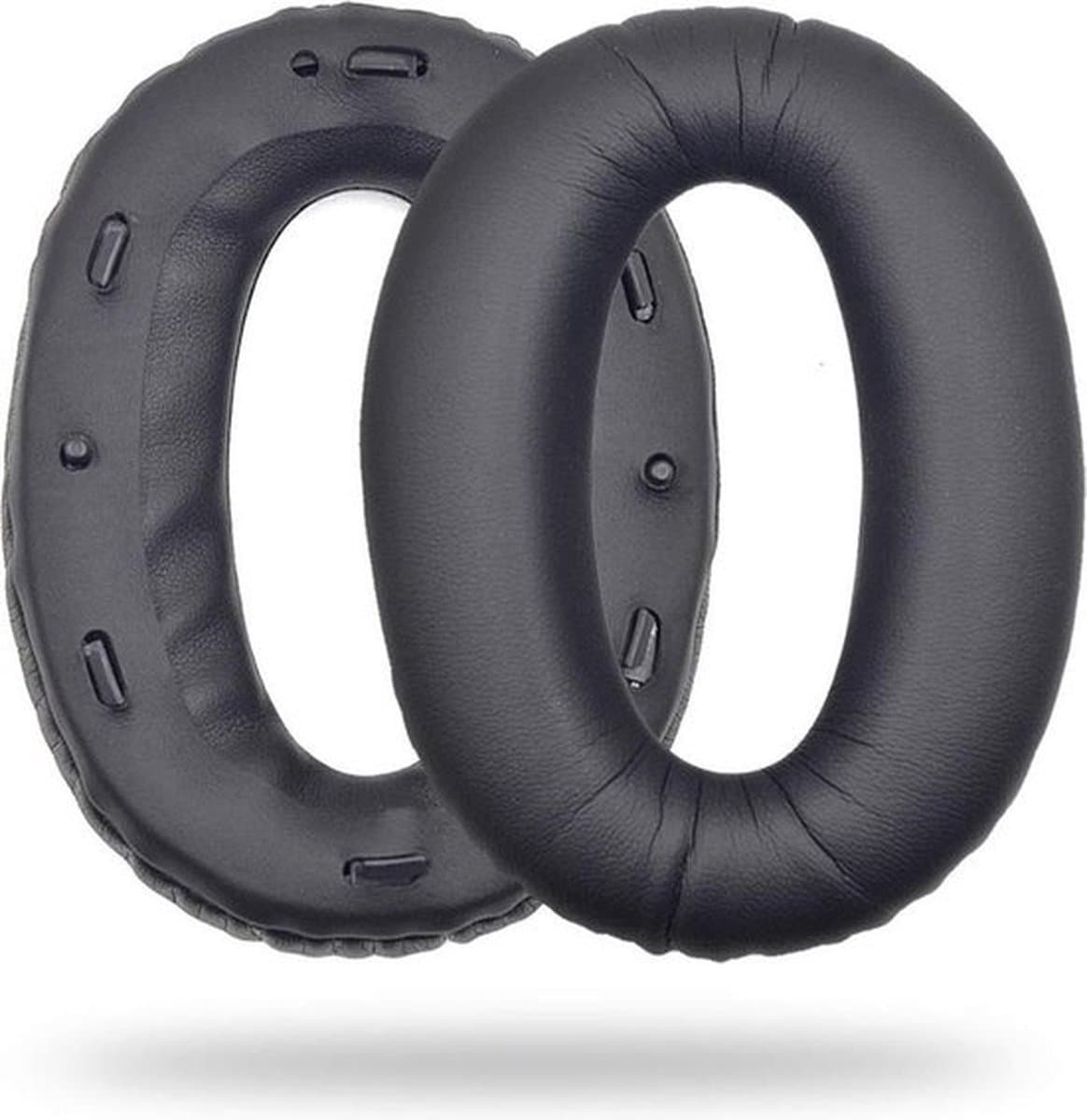 Oorkussens Geschikt Voor Sony WH1000XM2 & MDR-1000X - 2 Stuks - Vervangende Koptelefoon Earpads - Zacht Schuim - Eiwitleer - Zwart — afbeelding 1