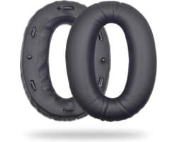 Oorkussens Geschikt Voor Sony WH1000XM2 & MDR-1000X - 2 Stuks - Vervangende Koptelefoon Earpads - Zacht Schuim - Eiwitleer - Zwart