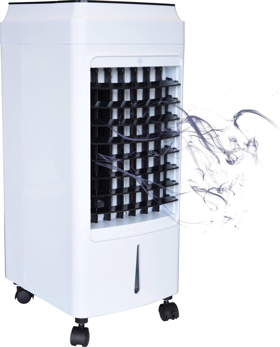 Aircooler 4 liter - LWCD-002B met timer en afstandsbediening - luchtbevochtiger, ventilator + 2 ijspacks - ventilator — afbeelding 1