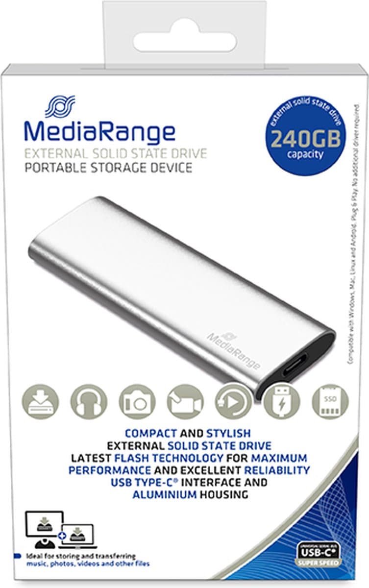 Harddisk mediarange 3.0 ssd extern 240gb — afbeelding 1