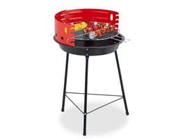 houtskoolbarbecue driepoot - Ø 30 cm - verstelbaar rooster - windvanger