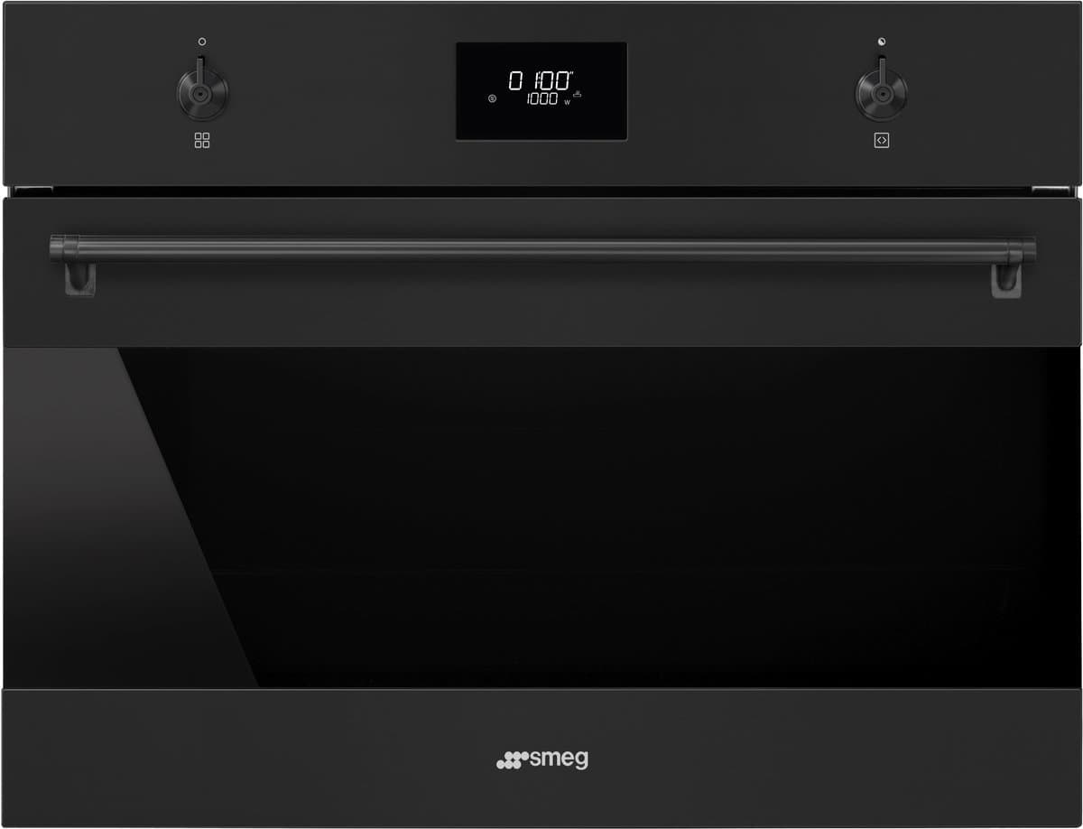 SMEG SO4301M1N - Combi-oven - 45 cm - Classici - Mat Zwart — afbeelding 1