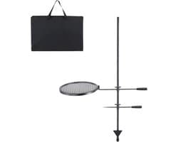 Roterende Grill - BBQ Grillwagen accesoires - Dubbellaags Kookrooster Grillrek 6 kg - Grill rooster