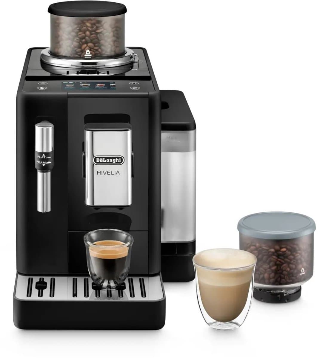De'Longhi Rivelia EXAM440.35.B - Volautomatische espressomachine - Onyx Black - Koffiemachine met bonen — afbeelding 1