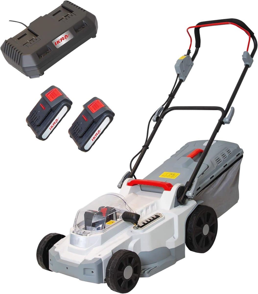 Accu Grasmaaier Mulchmaaier met 2 Accu's en Snellader — afbeelding 1