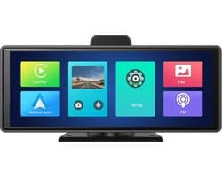DrPhone DC19 4K Dash Cam ADAS Draadloze Carplay & Android Auto DVR - 5G WiFi – GPS Navigatie – 10.26 Inch Scherm – Achteruitrijcamera - Dashboard Video Recorder