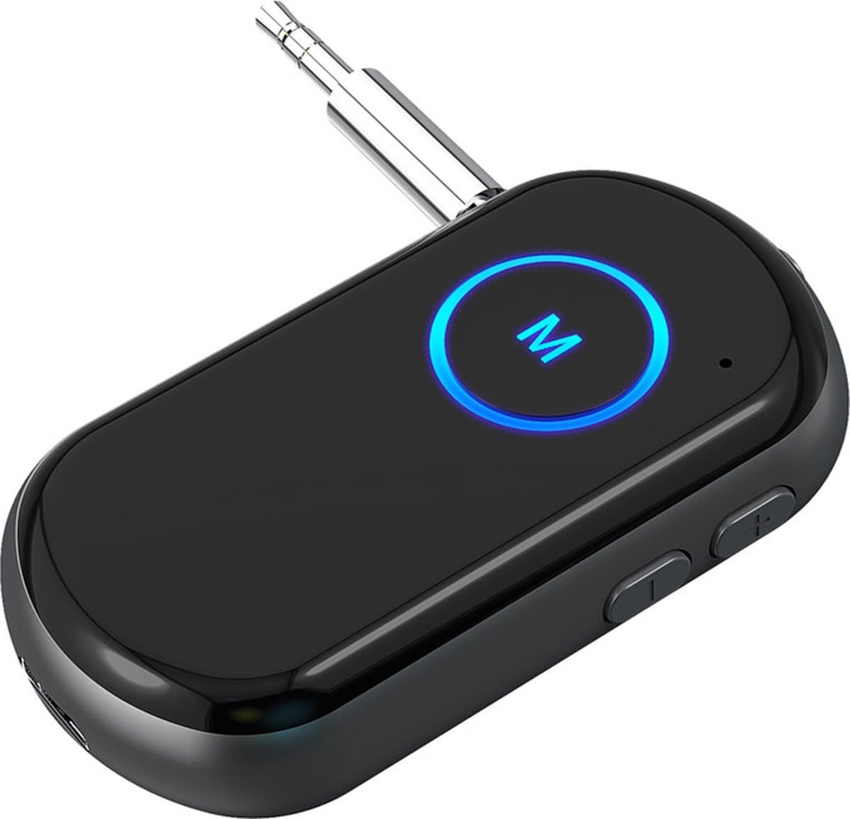 Provium Bluetooth 5.0 - compacte 2 in 1 Zender en Ontvanger - Handsfree Bellen - Bluetooth auto audio headset - Dual Device Connectie - 10 uur Batterij - 3.5mm AUX adapter - zwart — afbeelding 1