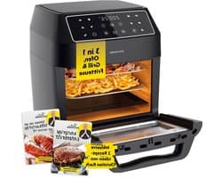 Heteluchtfriteuse Oven - Airfryer XXL - Gezond Koken - 9-in-1 Functie - 12 Liter - Zwart