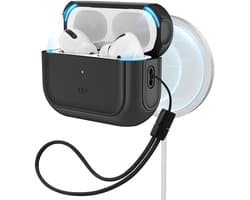 ESR Orbit Hybrid HaloLock Hoesje MagSafe Geschikt voor Apple AirPods Pro 1/2 Zwart
