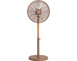 CREATE - Retro stijl 50 W draaiende staande ventilator - Mokka - AIR STAND WOOD