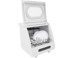 Compacte Vaatwasser - Mini Afwasmachine - Ruimte Besparen - Zuurstof Desinfectie - 45 x 38 x 45 cm - Wit