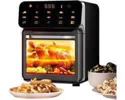 Airfryer Oven Combo - Keukenoven Multifunctioneel - Gezond Koken - Dubbele Temperatuurzone - 15 Liter Capaciteit - Zwart
