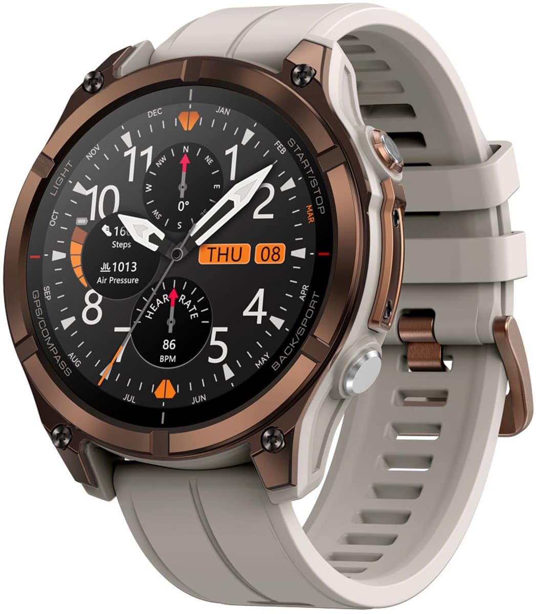 Zeblaze Stratos 4 Pro Smartwatch - Offline kaartnavigatie - GPS - Slaapmonitor - Belfunctie - LED Zaklamp - 170+ Sportmodi- 5ATM - Hartslag/Slaapmeter/SpO2 - IOS & Android - Koper — afbeelding 1