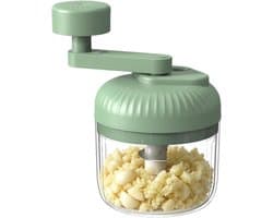 Handmatige Voedselhakker - Keuken Gereedschap - Maaltijd Voorbereiden - 3 Snelheden Instelbaar - 15x10x15 cm - Groen