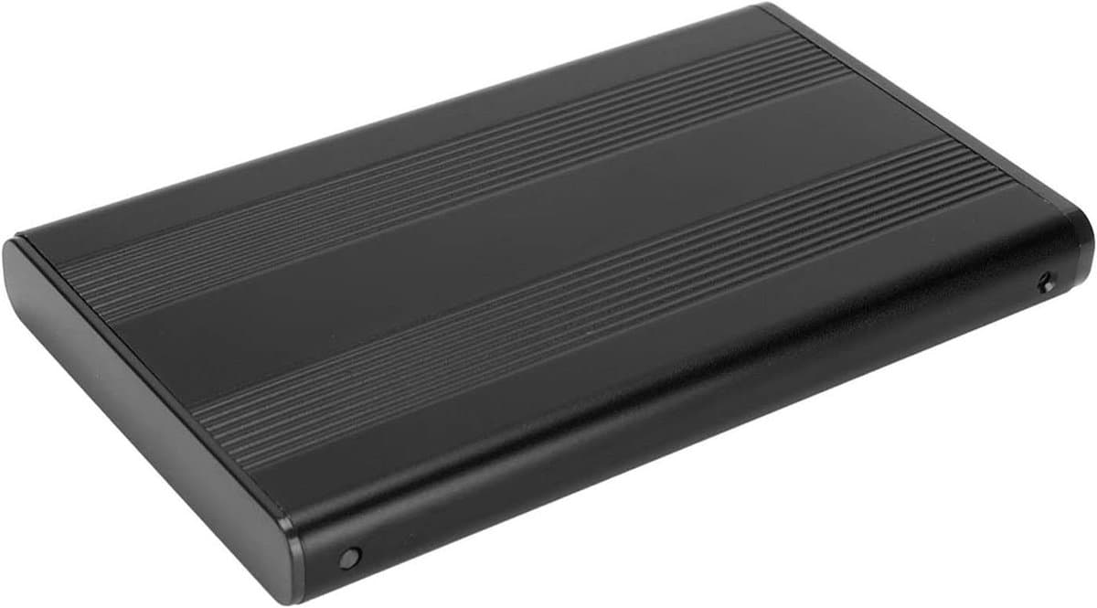 Externe Harde Schijf - Draagbare Opslag - Snelle Data Transfer - Aluminium Legering - 2.5 Inch 2TB - Zwart — afbeelding 1
