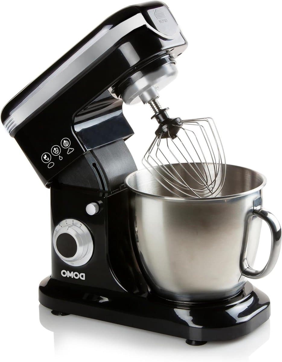 Keukenmachine - Mixer Foodprocessor - Koken Bakken - Krachtige Motor - 6 Liter - Zwart — afbeelding 1