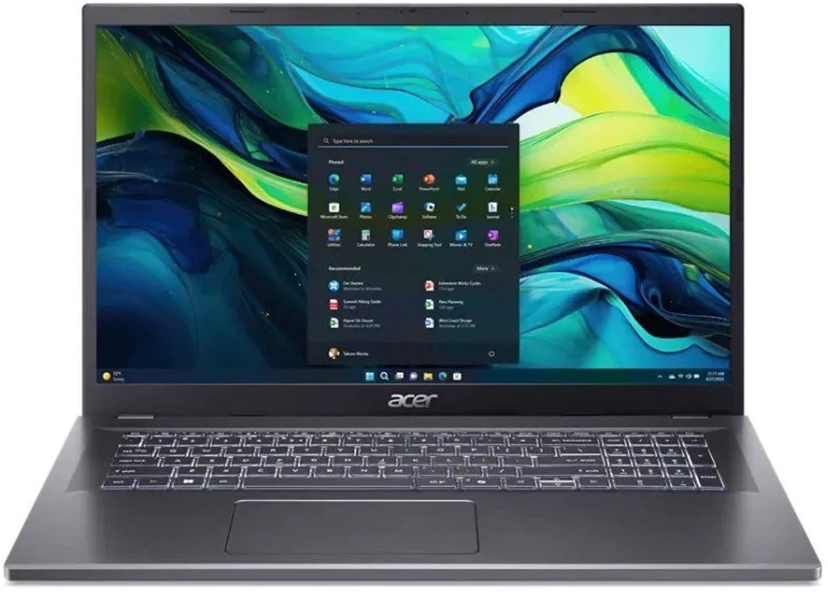 Acer Aspire 17 A17-51M | 17.3'' Full HD IPS | Intel Core 5 120 | 16GB DDR5 | 512GB SSD | W11 Pro — afbeelding 1