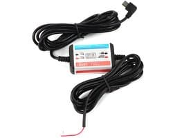 Store_7 - Rigid Car Cable Kit - Dash Camera Kit voor Auto's - 24-uurs Voeding - Zwart - Stabiliteit - Voor Dashcam en GPS - Binnenin de Auto