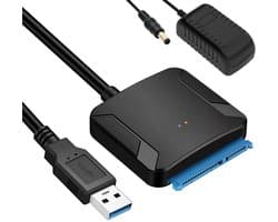 USB naar SATA Adapter - Externe Harde Schijf Kabel - Data Overzetten - Plug and Play