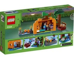 LEGO Minecraft De pompoenboerderij Speelgoed Boerderij Huis Halloween Set met Minifiguren - 21248