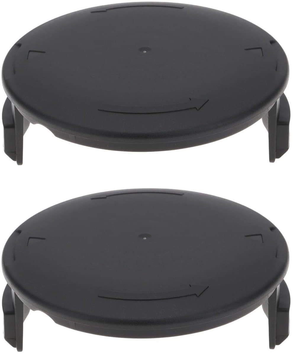 Dailygoods- Grasmaaier Spoel Dop 86x34mm - 2x Spoel Cap - Kunststof - Zwart - Slijtvast - Bescherming Lijnspoel - Spoeldop — afbeelding 1