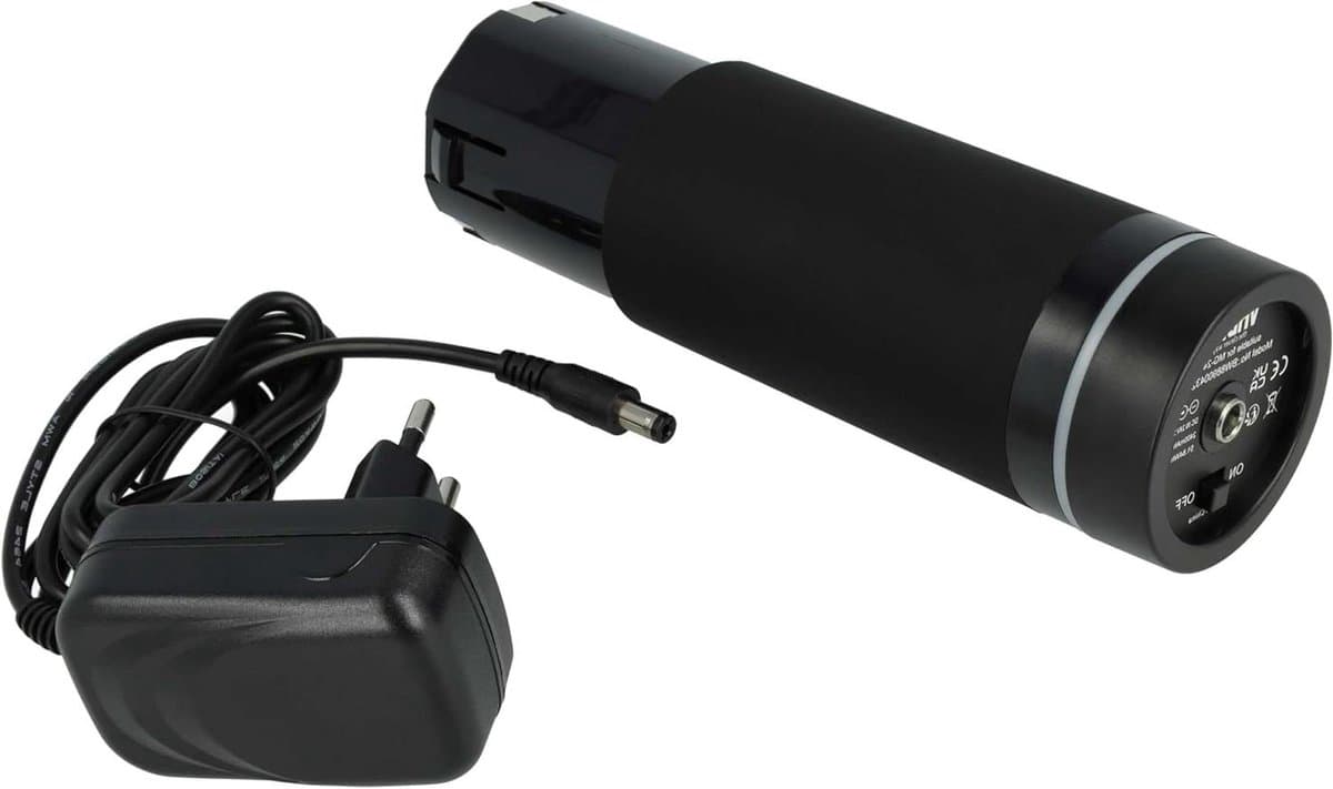 Oplaadset Massagepistool - Batterij Lader - Herstel Spieren - Compleet Set - 2400mAh - Zwart — afbeelding 1