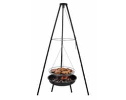 Muntel® BBQ Tripod - Driepoot - Inclusief Rooster voor Vuurkorf / Vuurschaal - 160 x 50 cm