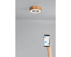 CREATE - Stille plafondventilator 40W Ø50 cm met verborgen bladen en LED-verlichting - S - Met licht - WIFI - WIND CLEAR EASY