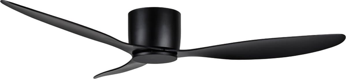 Plafondventilator | 132 cm | Arioso | zwart | aluminium en kunststof | modern — afbeelding 1