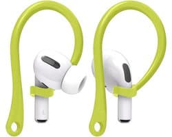 Ibley EarLoop Sport hooks geel voor Apple AirPods Pro 1/2 & AirPods 3/4 - Oorhaken - Siliconen sport haken - Geschikt voor AirPods Pro 1/2 en Apple AirPods 3/4 - Set van 2