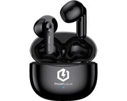 PowerLocus Vibe Draadloze Oordopjes - Bluetooth oordopjes - ENC Microfoon - Touch Sensor Button - Lange Batterijduur - Zweetbestendig - Zwart