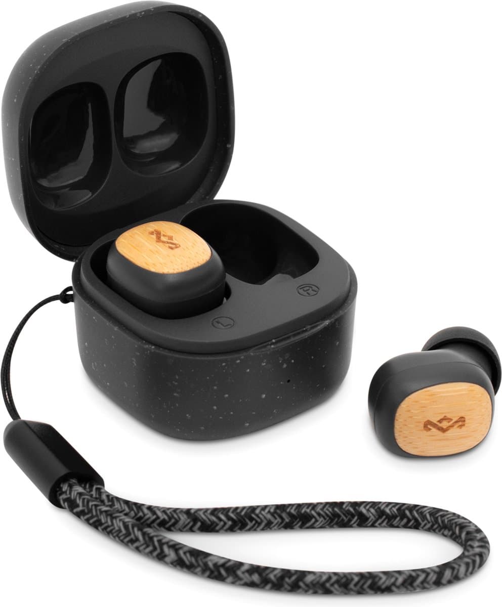 HOUSE OF MARLEY Smile Jamaica TWS SB EM-JE124-SB In-ear Draadloze oordopjes Met Noise-cancelling Zwart — afbeelding 1