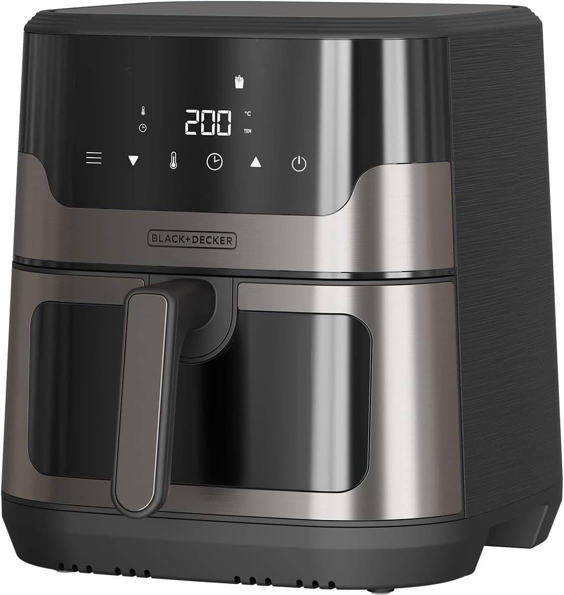 Heteluchtfriteuse - Airfryer XXL - Gezond Koken - Digitaal Touchscreen - 8-9 Personen - Zwart — afbeelding 1