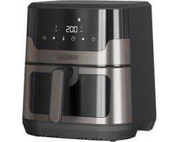 Heteluchtfriteuse - Airfryer XXL - Gezond Koken - Digitaal Touchscreen - 8-9 Personen - Zwart
