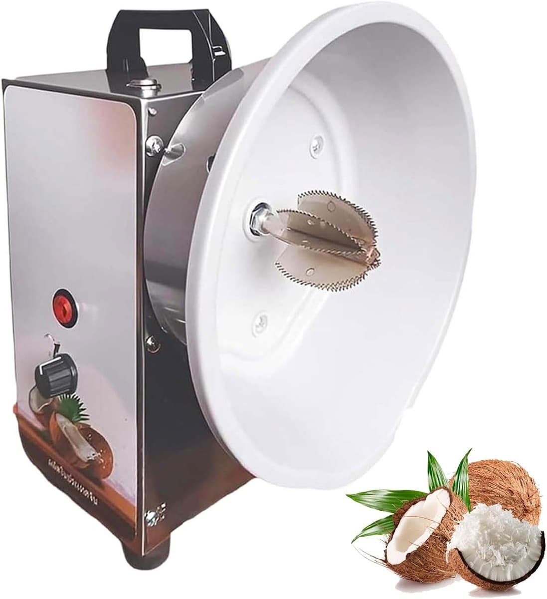 Elektrische Kokosrasp - Kokosvlees Verwijderaar - Professionele Keuken - Verstelbare Snelheid - 25x25x32cm — afbeelding 1