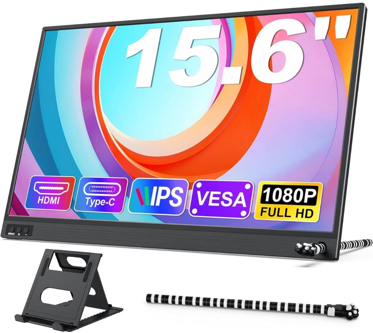 Octav8® Draagbare Monitor - Portable Monitor - Draagbare Scherm - 15.6 Inch - FHD 1080p — afbeelding 1