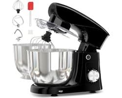 DYNA® Mixer met mengkom - Mixer - Mixer met mengkom keukenmachine - Zwart - 14cm x 30cm x 36 cm; 3.18 kg