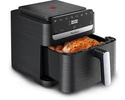 Moulinex Easy Fry Mega Compact EZ8618F0 – Airfryer 7,5L XL – Compact formaat – 8 automatische programma’s – Touchscreen – Heteluchtfriteuse zonder olie