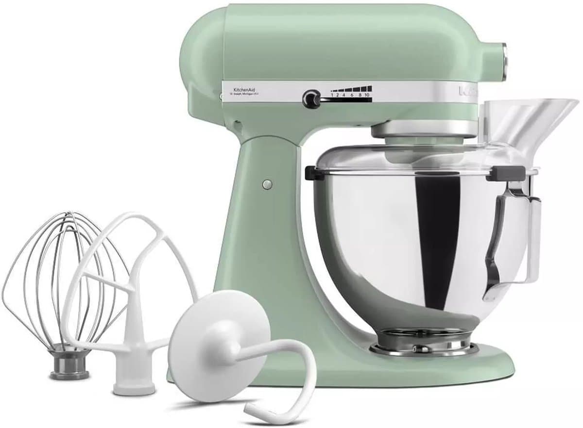 Kitchenaid Artisan 5KSM95PSEDC - Keukenmachine - 4,3L - Groen - 3 Menghaken — afbeelding 1