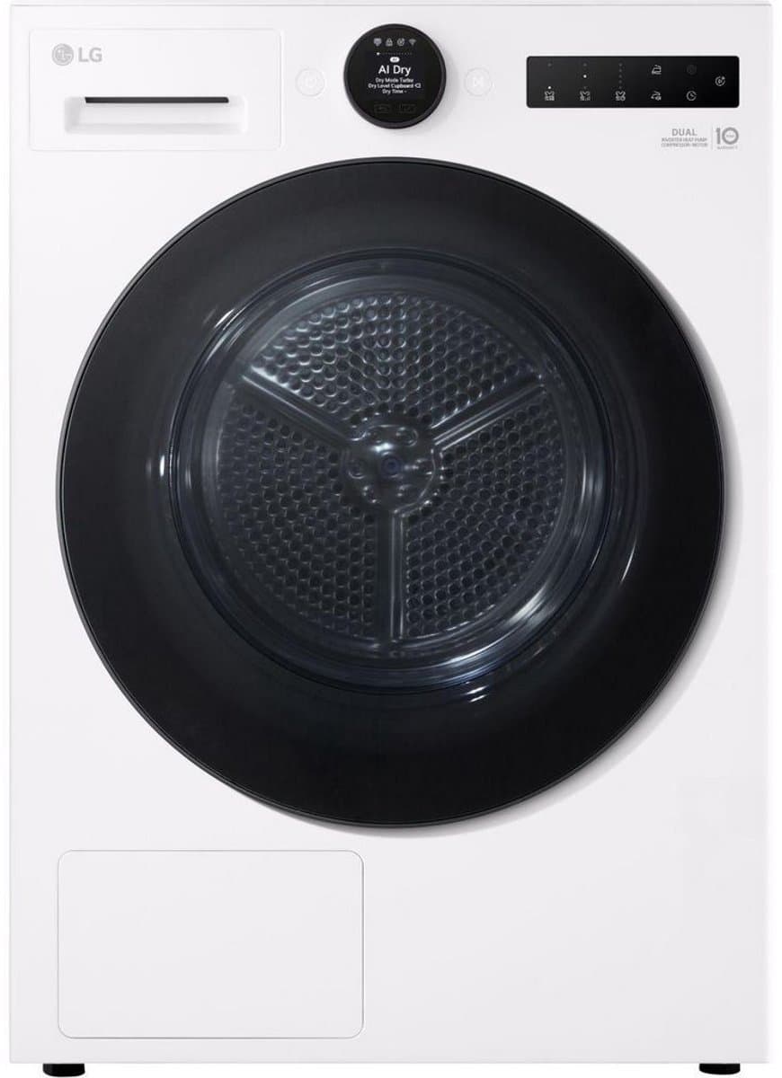LG RH9X76WH - warmtepompdroger - B label (2025) - 9 kg — afbeelding 1