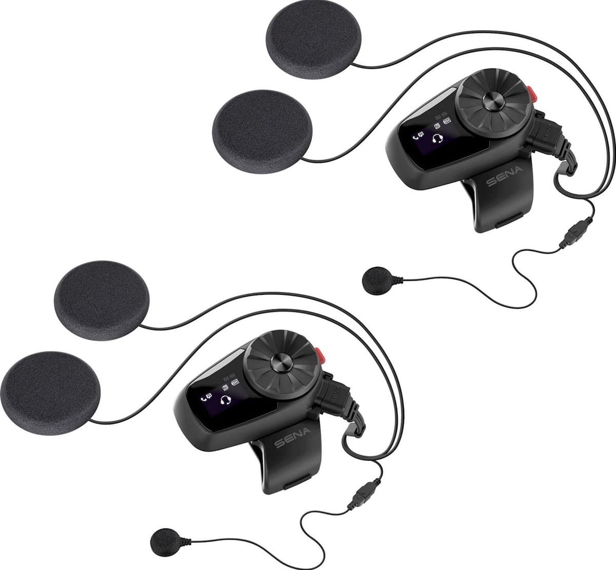 SENA 5S DUAL Motorhelm Headset - 2 Stuks — afbeelding 1