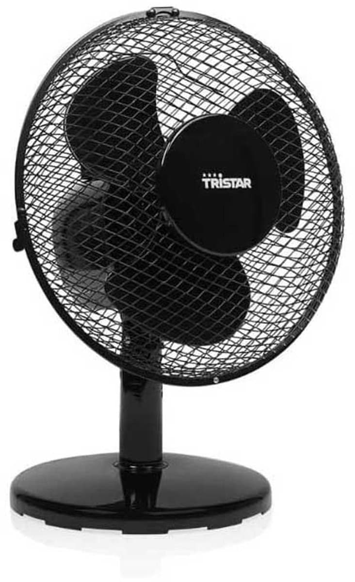 Tristar VE-5722 Tafelventilator - Ø23Cm - Zwart - 2 Snelheidsstanden - Rotatie Functie - 30 watt — afbeelding 1