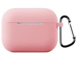 Telestore - hoesje geschikt voor AirPods Pro 3 soft case cover - roze - TPU hoesje Beschermhoes - AirPods Pro 3 Cover - AirPods Pro 3 hoesje - Geschikt voor Apple Airpods Pro 3 - gel hoesje met sleutelhanger