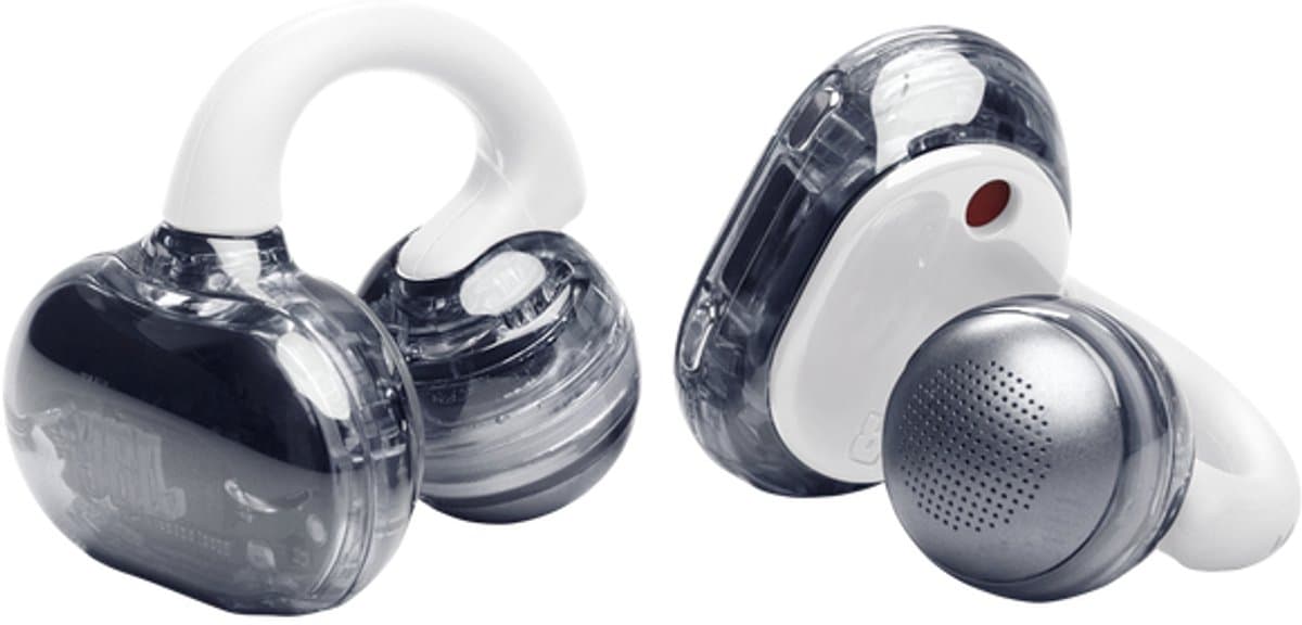 JBL Soundgear Clips - Open ear Oortjes - Oortjes Draadloos - Sport Oordopjes - Bluetooth - Sporten - Hardlopen - 32 uur - Spatwaterdicht - IP54 - Oorclips - Wit — afbeelding 1