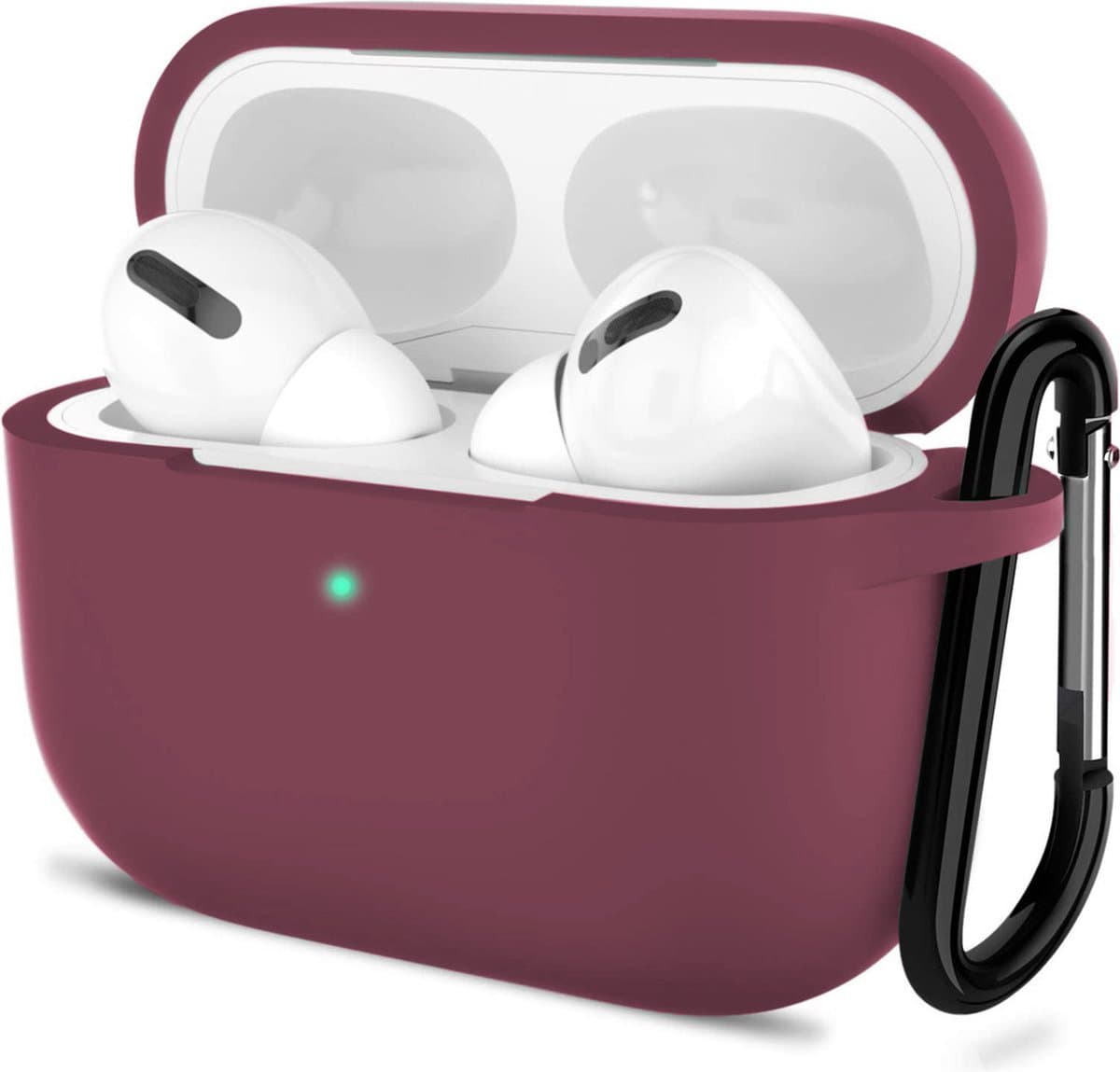 Shieldcase Case - beschermhoes geschikt voor Airpods Pro / 2 Pro silicone case - case geschikt voor Airpods Pro / Pro 2 hoesje - optimale bescherming - burgundy — afbeelding 1