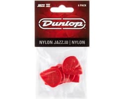 Dunlop Nylon Jazz III Plectrum 6-Pack rood - Plectra