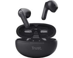 Trust Yavi Bluetooth Earphones - Volledig Draadloze Oordopjes met Noise-Cancelling Microfoons - Zwart