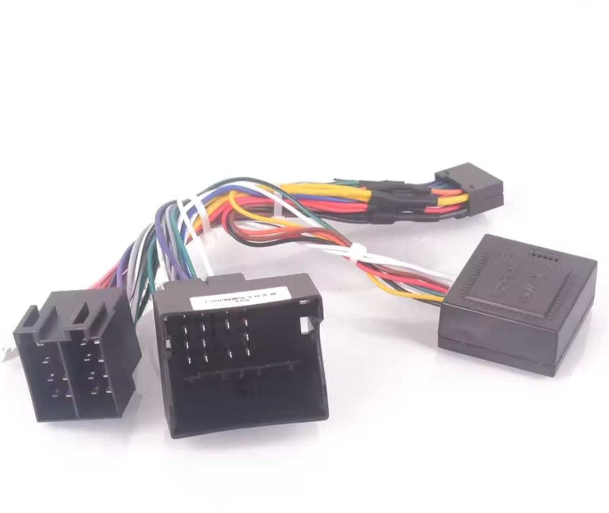 Iso kabelset met canbus decoder voor Carplay en autoradio | Geschikt voor o.a. Opel Astra H, Corsa D, Vectra C, Combo, Antara, Zafira, Meriva, Vivaro, Tigra 2001-2013 | kabel stekker adaptor connector Quadlock aansluiting adapter verloopstekker | — afbeelding 1