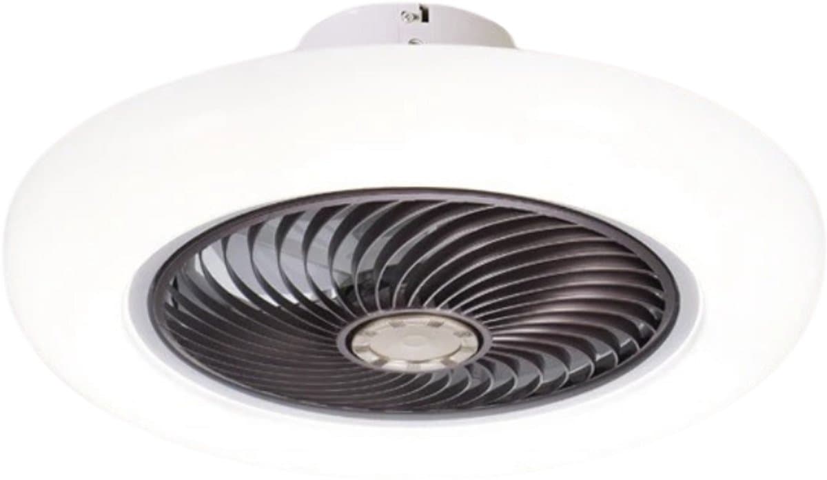 Nivard Plafondventilator - Met Verlichting - Plafond Ventilator - Met Lamp - Plafonniere Met Ventilator - Met Licht - Bruin - 45cm — afbeelding 1