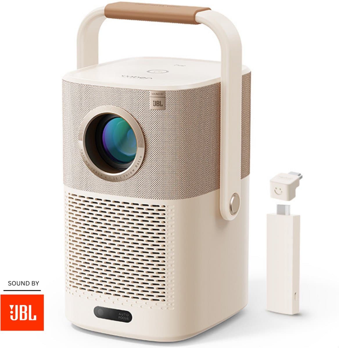 Yaber T2 Plus Smart Portable Projector 2x5w JBL Beamer Beige — afbeelding 1